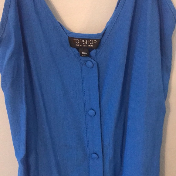 Blue Button Down Dress - Picture 3 of 3